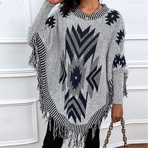 Dame Pullover trøje Jumper Rillet Strikke Kvaster Strikket Geometrisk Rullekrave Stilfuld Afslappet udendørs Daglig Vinter Efterår Grå Sort S M L / Langærmet / Regulær / I-byen-tøj
Dame Pullover trøje Jumper Rillet Strikke Kvaster Strikket Geometrisk Rullekrave Stilfuld Afslappet udendørs Daglig Vinter Efterår Grå Sort S M L / Langærmet / Regulær / I-byen-tøj