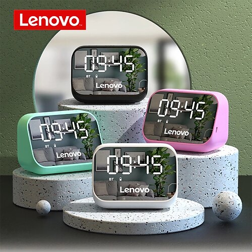 

Lenovo TS13 Multifunction 5.0 Bluetooth Speaker Subwoofer Stereo Player HD Call Microphone Mirror Alarm Clock 1500mAh Battery