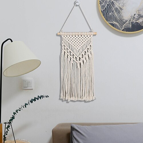 Hand Woven Cotton Rope Crafts Tapestry Wall Hanging Bohemian Style Home Living Room Tapestry Wall Hanging Accessories
Hand Woven Cotton Rope Crafts Tapestry Wall Hanging Bohemian Style Home Living Room Tapestry Wall Hanging Accessories