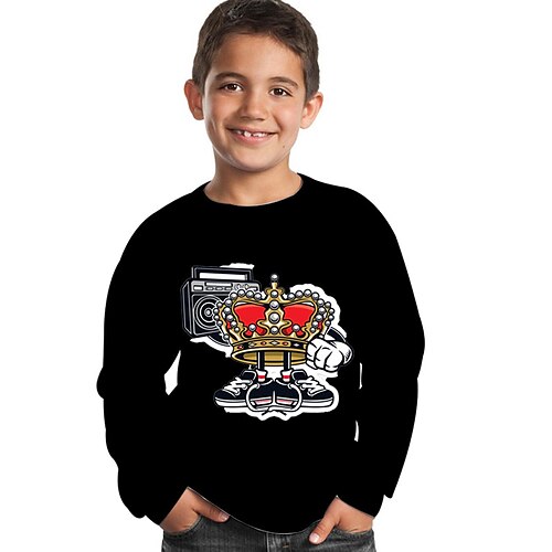 Kids Boys Sweatshirt Graphic Outdoor 3D Print Long Sleeve Crewneck Active 3-12 Years Winter Black
Kids Boys Sweatshirt Graphic Outdoor 3D Print Long Sleeve Crewneck Active 3-12 Years Winter Black