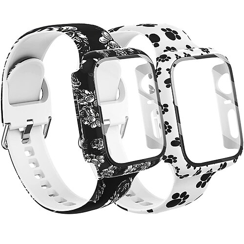 1PC Smart Watch Band with Case Compatible with Apple iWatch Series 8 7 6 5 4 3 2 1 SE Sport Band for iWatch Smartwatch Strap Wristband Silicone Adjustable Breathable
1PC Smart Watch Band with Case Compatible with Apple iWatch Series 8 7 6 5 4 3 2 1 SE Sport Band for iWatch Smartwatch Strap Wristband Silicone Adjustable Breathable