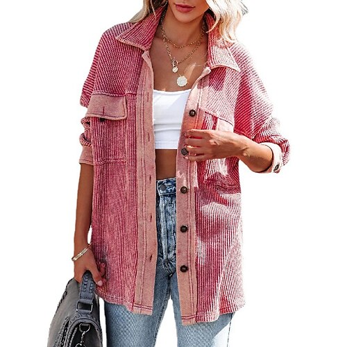 Women's Casual Jacket Warm Breathable Outdoor Daily Wear Vacation Going out Patchwork Pocket Single Breasted Turndown Active Fashion Comfortable Street Style Solid Color Regular Fit Outerwear Long
Women's Casual Jacket Warm Breathable Outdoor Daily Wear Vacation Going out Patchwork Pocket Single Breasted Turndown Active Fashion Comfortable Street Style Solid Color Regular Fit Outerwear Long