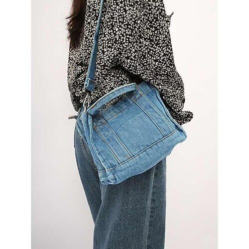 Women's Girls' Tote Crossbody Bag Canvas Denim Solid Color Daily Holiday Going out Large light blue Small light blue Large dark blue Small dark blue
Women's Girls' Tote Crossbody Bag Canvas Denim Solid Color Daily Holiday Going out Large light blue Small light blue Large dark blue Small dark blue