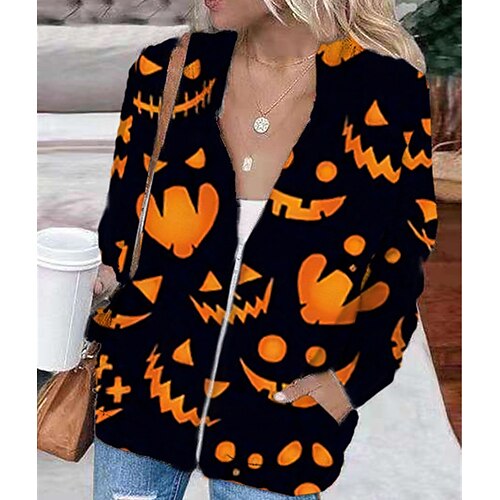 Women's Hoodie Jacket Warm Breathable Christmas Halloween Daily Wear Going out Zipper Pocket Print Zipper Hoodie Vintage Sports Comfortable Street Style Letter Regular Fit Outerwear Long Sleeve
Women's Hoodie Jacket Warm Breathable Christmas Halloween Daily Wear Going out Zipper Pocket Print Zipper Hoodie Vintage Sports Comfortable Street Style Letter Regular Fit Outerwear Long Sleeve