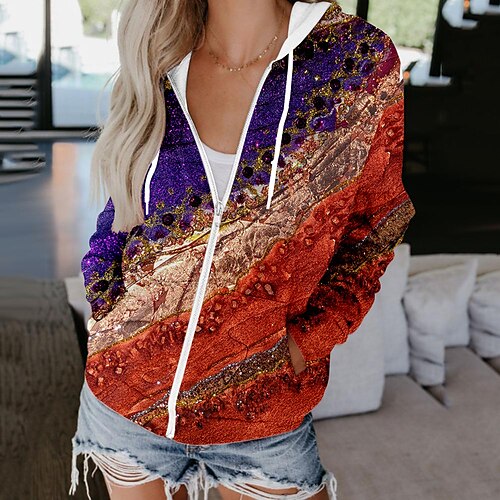 Damen Zip Hoodie Kapuzenjacke Zur Seite fahren Aktiv Strassenmode Bedruckt Hellgrün Marineblau Blau Graphic Blumen Täglich Mit Kapuze Langarm
Damen Zip Hoodie Kapuzenjacke Zur Seite fahren Aktiv Strassenmode Bedruckt Hellgrün Marineblau Blau Graphic Blumen Täglich Mit Kapuze Langarm