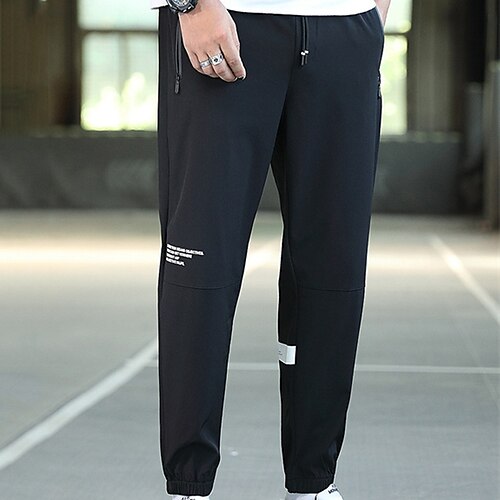 Men's Joggers Trousers Work Pants Casual Pants Pocket Drawstring Elastic Waist Letter Comfort Soft Daily Holiday Streetwear Cotton Blend Streetwear Casual Black Gray Micro-elastic / Spring
Men's Joggers Trousers Work Pants Casual Pants Pocket Drawstring Elastic Waist Letter Comfort Soft Daily Holiday Streetwear Cotton Blend Streetwear Casual Black Gray Micro-elastic / Spring