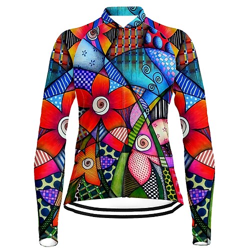 21Grams Women's Cycling Jersey Long Sleeve Bike Top with 3 Rear Pockets Mountain Bike MTB Road Bike Cycling Breathable Quick Dry Moisture Wicking Reflective Strips Red Graphic Polyester Spandex Sports
21Grams Women's Cycling Jersey Long Sleeve Bike Top with 3 Rear Pockets Mountain Bike MTB Road Bike Cycling Breathable Quick Dry Moisture Wicking Reflective Strips Red Graphic Polyester Spandex Sports