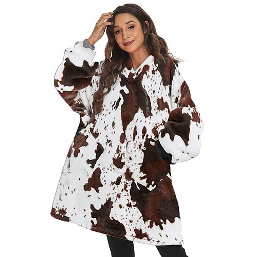 Adults' Oversized Hoodie Blanket Wearable Blanket With Pocket Print Onesie Pajamas Flannel Cosplay For Men and Women Carnival Animal Sleepwear Cartoon Festival / Holiday Costumes
Adults' Oversized Hoodie Blanket Wearable Blanket With Pocket Print Onesie Pajamas Flannel Cosplay For Men and Women Carnival Animal Sleepwear Cartoon Festival / Holiday Costumes