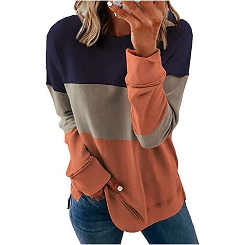 Women's Sweatshirt Pullover Color Block Print Daily Sports 3D Print Active Streetwear Hoodies Sweatshirts Orange Light gray
Women's Sweatshirt Pullover Color Block Print Daily Sports 3D Print Active Streetwear Hoodies Sweatshirts Orange Light gray