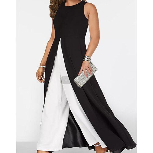 Women's Plus Size Jumpsuit Striped Streetwear Classic Formal Work Natural Full Length Spring Summer Black L XL XXL 3XL 4XL
Women's Plus Size Jumpsuit Striped Streetwear Classic Formal Work Natural Full Length Spring Summer Black L XL XXL 3XL 4XL