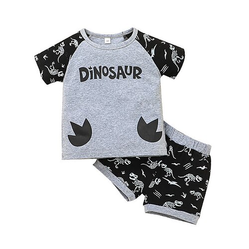 2 Pieces Kids Boys T-shirt & Shorts Clothing Set Outfit Cartoon Letter Short Sleeve Cotton Set Street Cool Street Style Spring Summer 2-6 Years Green Red Gray
2 Pieces Kids Boys T-shirt & Shorts Clothing Set Outfit Cartoon Letter Short Sleeve Cotton Set Street Cool Street Style Spring Summer 2-6 Years Green Red Gray