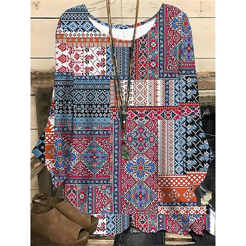 Women's Plus Size Tops Blouse Shirt Floral Print Long Sleeve Round Neck Casual Daily Vacation Polyester Fall Winter Blue Yellow
Women's Plus Size Tops Blouse Shirt Floral Print Long Sleeve Round Neck Casual Daily Vacation Polyester Fall Winter Blue Yellow
