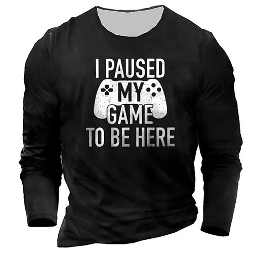 Men's Unisex T shirt Tee Letter Graphic Prints Gamepad Crew Neck Army Green Navy Blue Gray Black 3D Print Outdoor Street Long Sleeve Print Clothing Apparel Basic Sports Designer Casual
Men's Unisex T shirt Tee Letter Graphic Prints Gamepad Crew Neck Army Green Navy Blue Gray Black 3D Print Outdoor Street Long Sleeve Print Clothing Apparel Basic Sports Designer Casual