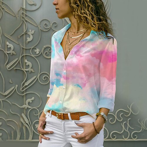Women's Blouse Shirt Green Pink Orange Graphic Butterfly Button Print Long Sleeve Daily Weekend Streetwear Casual Shirt Collar Regular Butterfly S / 3D Print
Women's Blouse Shirt Green Pink Orange Graphic Butterfly Button Print Long Sleeve Daily Weekend Streetwear Casual Shirt Collar Regular Butterfly S / 3D Print