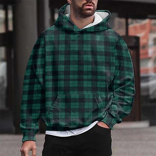 Men's Unisex Pullover Hoodie Sweatshirt Hooded Plaid Graphic Prints Print Daily Sports 3D Print Streetwear Designer Casual Clothing Apparel Hoodies Sweatshirts Long Sleeve Green
Men's Unisex Pullover Hoodie Sweatshirt Hooded Plaid Graphic Prints Print Daily Sports 3D Print Streetwear Designer Casual Clothing Apparel Hoodies Sweatshirts Long Sleeve Green
