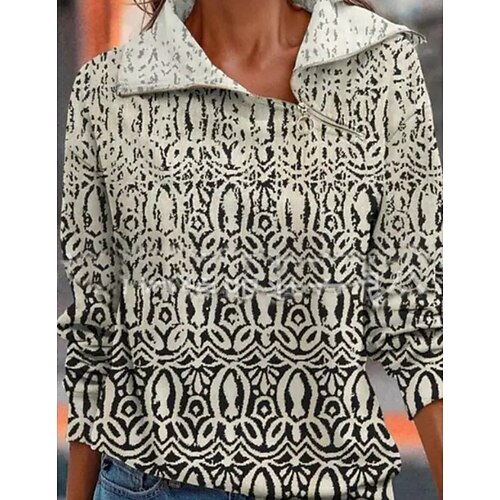 Women's Sweatshirt Pullover Boho Casual Retro Zipper Beige Graphic Geometric Home Hoodie Long Sleeve S M L XL 2XL 3XL
Women's Sweatshirt Pullover Boho Casual Retro Zipper Beige Graphic Geometric Home Hoodie Long Sleeve S M L XL 2XL 3XL