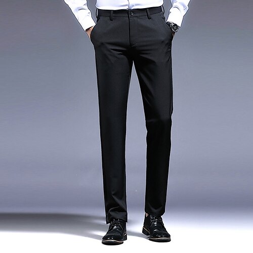 Men's Dress Pants Chinos Trousers Pocket Solid Colored Comfort Soft Office Business Daily Chic & Modern Formal Black Navy Blue Micro-elastic / Spring
Men's Dress Pants Chinos Trousers Pocket Solid Colored Comfort Soft Office Business Daily Chic & Modern Formal Black Navy Blue Micro-elastic / Spring