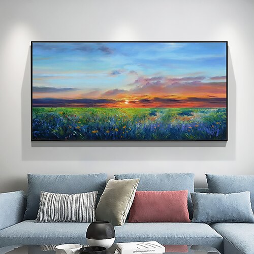Handmade Oil Painting Canvas Wall Art Decoration Abstract Landscape Painting Sun Among Flowers for Home Decor Rolled Frameless Unstretched Painting
Handmade Oil Painting Canvas Wall Art Decoration Abstract Landscape Painting Sun Among Flowers for Home Decor Rolled Frameless Unstretched Painting