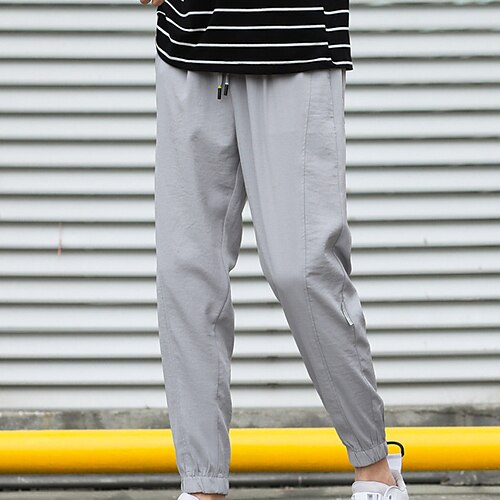 Men's Joggers Trousers Work Pants Casual Pants Pocket Drawstring Elastic Waist Solid Colored Comfort Soft Daily Holiday Streetwear Streetwear Casual Black Gray Micro-elastic / Spring / Elasticity
Men's Joggers Trousers Work Pants Casual Pants Pocket Drawstring Elastic Waist Solid Colored Comfort Soft Daily Holiday Streetwear Streetwear Casual Black Gray Micro-elastic / Spring / Elasticity