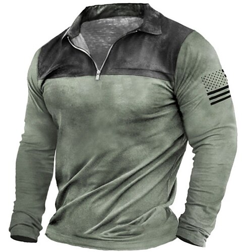 Men's Collar Polo Shirt Golf Shirt Color Block Turndown Green Blue 3D Print Outdoor Street Long Sleeve Zipper Print Clothing Apparel Fashion Casual Breathable
Men's Collar Polo Shirt Golf Shirt Color Block Turndown Green Blue 3D Print Outdoor Street Long Sleeve Zipper Print Clothing Apparel Fashion Casual Breathable