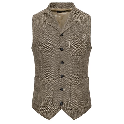 Men's Casual Vest Stripe Regular Fit Notch Single Breasted More-button Black Grey Brown 2022
Men's Casual Vest Stripe Regular Fit Notch Single Breasted More-button Black Grey Brown 2022