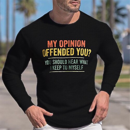 Men's T shirt Tee Graphic Letter Crew Neck Black Print Street Sports Long Sleeve Print Clothing Apparel Fashion Designer Casual Comfortable
Men's T shirt Tee Graphic Letter Crew Neck Black Print Street Sports Long Sleeve Print Clothing Apparel Fashion Designer Casual Comfortable