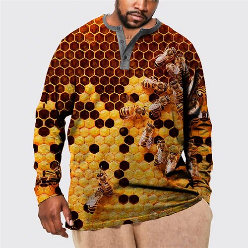 Men's Plus Size T shirt Tee Big and Tall Graphic Prints Henley Spring & Fall Basic Designer Plus Size Comfortable Outdoor Street Tops
Men's Plus Size T shirt Tee Big and Tall Graphic Prints Henley Spring & Fall Basic Designer Plus Size Comfortable Outdoor Street Tops