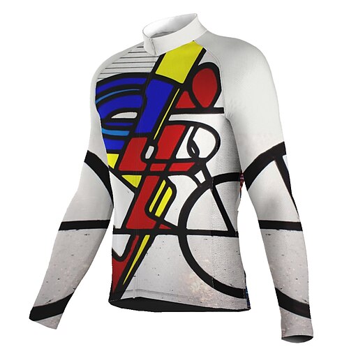21Grams Men's Cycling Jersey Long Sleeve Bike Top with 3 Rear Pockets Mountain Bike MTB Road Bike Cycling Breathable Quick Dry Moisture Wicking Reflective Strips White Graphic Polyester Spandex Sports
21Grams Men's Cycling Jersey Long Sleeve Bike Top with 3 Rear Pockets Mountain Bike MTB Road Bike Cycling Breathable Quick Dry Moisture Wicking Reflective Strips White Graphic Polyester Spandex Sports