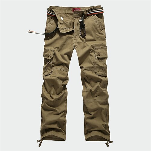 Men's Cargo Pants Trousers Work Pants Multi Pocket Solid Color Comfort Breathable Casual Daily Streetwear Cotton Blend Sports Fashion ArmyGreen Black Micro-elastic
Men's Cargo Pants Trousers Work Pants Multi Pocket Solid Color Comfort Breathable Casual Daily Streetwear Cotton Blend Sports Fashion ArmyGreen Black Micro-elastic