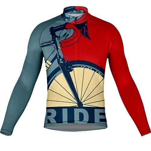 21Grams Men's Cycling Jersey Long Sleeve Bike Top with 3 Rear Pockets Mountain Bike MTB Road Bike Cycling Breathable Quick Dry Moisture Wicking Reflective Strips Red Graphic Polyester Spandex Sports
21Grams Men's Cycling Jersey Long Sleeve Bike Top with 3 Rear Pockets Mountain Bike MTB Road Bike Cycling Breathable Quick Dry Moisture Wicking Reflective Strips Red Graphic Polyester Spandex Sports