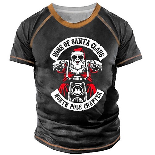 Men's Unisex T shirt Tee Santa Claus Graphic Prints Crew Neck Black 3D Print Outdoor Christmas Short Sleeve Print Clothing Apparel Sports Designer Casual Big and Tall / Summer / Summer
Men's Unisex T shirt Tee Santa Claus Graphic Prints Crew Neck Black 3D Print Outdoor Christmas Short Sleeve Print Clothing Apparel Sports Designer Casual Big and Tall / Summer / Summer