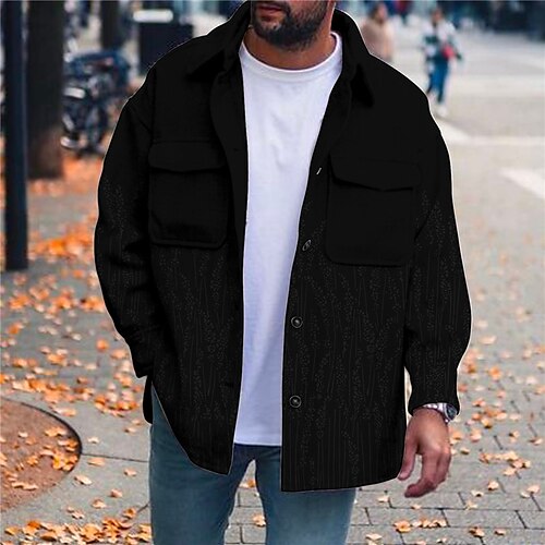 Men's Coat Street Daily Vacation Fall Winter Regular Coat Regular Fit Warm Breathable Streetwear Chic & Modern Casual Jacket Long Sleeve 3D Print Print Pocket Print Black
Men's Coat Street Daily Vacation Fall Winter Regular Coat Regular Fit Warm Breathable Streetwear Chic & Modern Casual Jacket Long Sleeve 3D Print Print Pocket Print Black