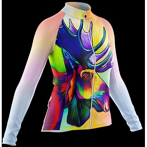 Women's Cycling Jersey Long Sleeve Bike Jersey with 3 Rear Pockets Mountain Bike MTB Road Bike Cycling Cycling Breathable Ultraviolet Resistant Quick Dry White Polyester Sports Clothing Apparel
Women's Cycling Jersey Long Sleeve Bike Jersey with 3 Rear Pockets Mountain Bike MTB Road Bike Cycling Cycling Breathable Ultraviolet Resistant Quick Dry White Polyester Sports Clothing Apparel