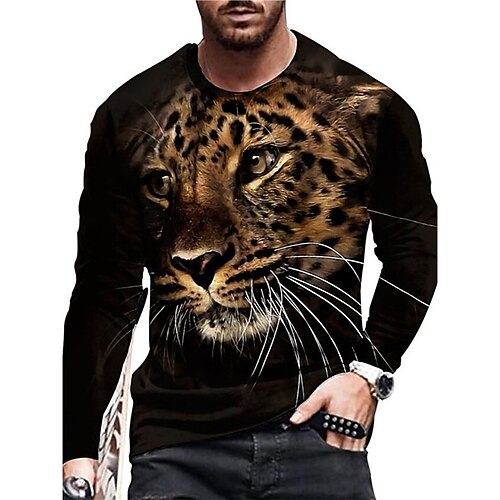 Men's Unisex T shirt Tee Animal Graphic Prints Crew Neck Black Long Sleeve 3D Print Outdoor Street Print Tops Basic Sports Casual Classic
Men's Unisex T shirt Tee Animal Graphic Prints Crew Neck Black Long Sleeve 3D Print Outdoor Street Print Tops Basic Sports Casual Classic