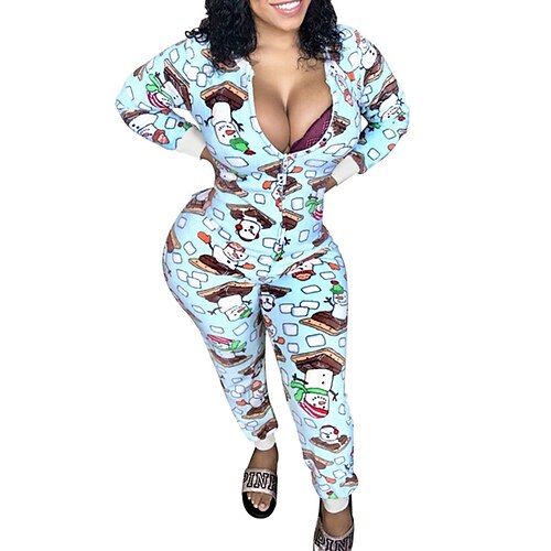Women's Jumpsuit Zipper Print Animal V Neck Active Street Sport Bodycon Long Sleeve Blue Wine Red S M L Winter
Women's Jumpsuit Zipper Print Animal V Neck Active Street Sport Bodycon Long Sleeve Blue Wine Red S M L Winter