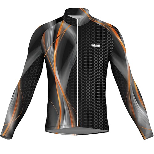 21Grams Men's Cycling Jersey Long Sleeve Bike Top with 3 Rear Pockets Mountain Bike MTB Road Bike Cycling Breathable Quick Dry Moisture Wicking Reflective Strips Black Polyester Spandex Sports
21Grams Men's Cycling Jersey Long Sleeve Bike Top with 3 Rear Pockets Mountain Bike MTB Road Bike Cycling Breathable Quick Dry Moisture Wicking Reflective Strips Black Polyester Spandex Sports