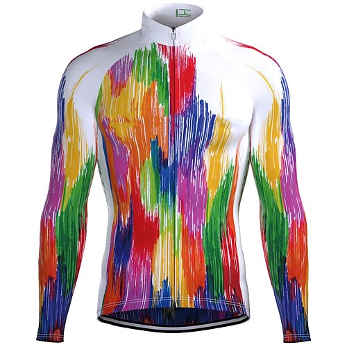 21Grams Men's Cycling Jersey Long Sleeve Bike Top with 3 Rear Pockets Mountain Bike MTB Road Bike Cycling Breathable Quick Dry Moisture Wicking Reflective Strips Red Graffiti Polyester Spandex Sports
21Grams Men's Cycling Jersey Long Sleeve Bike Top with 3 Rear Pockets Mountain Bike MTB Road Bike Cycling Breathable Quick Dry Moisture Wicking Reflective Strips Red Graffiti Polyester Spandex Sports