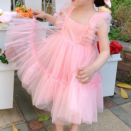 Kids Little Girls' Dress Solid Colored A Line Dress Party Performance Pink Midi Sleeveless Princess Sweet Dresses Spring Summer Regular Fit 2-6 Years
Kids Little Girls' Dress Solid Colored A Line Dress Party Performance Pink Midi Sleeveless Princess Sweet Dresses Spring Summer Regular Fit 2-6 Years
