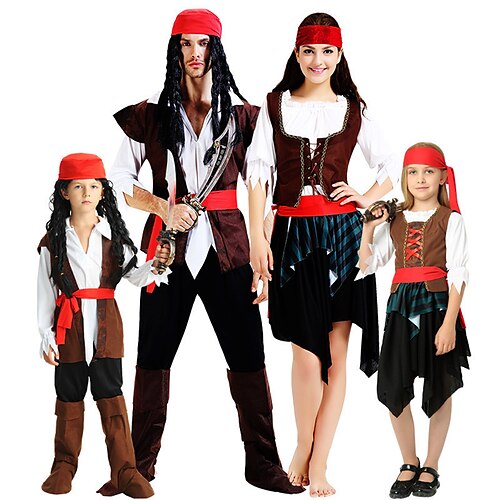 Cosplay Pirates of the Caribbean Outfits Couples' Costumes Family Costume Unisex Movie Cosplay Cosplay Costume Party Brown Costume Halloween Carnival Masquerade Polyester
Cosplay Pirates of the Caribbean Outfits Couples' Costumes Family Costume Unisex Movie Cosplay Cosplay Costume Party Brown Costume Halloween Carnival Masquerade Polyester