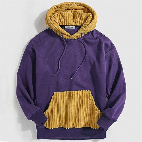 Men's Hoodie Blue Purple Black Hooded Color Block Sports & Outdoor Streetwear Cool Designer Casual Winter Fall Clothing Apparel Hoodies Sweatshirts Long Sleeve / Spring
Men's Hoodie Blue Purple Black Hooded Color Block Sports & Outdoor Streetwear Cool Designer Casual Winter Fall Clothing Apparel Hoodies Sweatshirts Long Sleeve / Spring