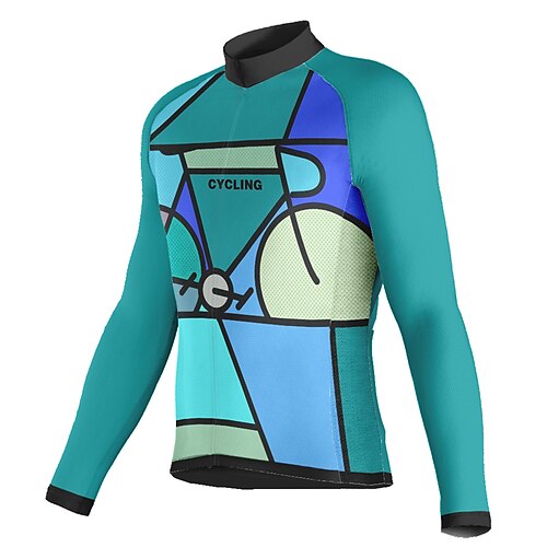 21Grams Men's Cycling Jersey Long Sleeve Bike Top with 3 Rear Pockets Mountain Bike MTB Road Bike Cycling Breathable Quick Dry Moisture Wicking Reflective Strips Green Color Block Polyester Spandex
21Grams Men's Cycling Jersey Long Sleeve Bike Top with 3 Rear Pockets Mountain Bike MTB Road Bike Cycling Breathable Quick Dry Moisture Wicking Reflective Strips Green Color Block Polyester Spandex