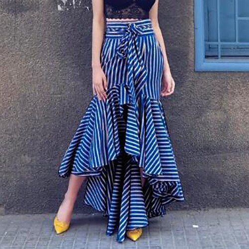 Women's Skirt Swing Asymmetrical Polyester Blue Skirts Autumn / Fall Ruffle Print Streetwear Party Weekend S M L
Women's Skirt Swing Asymmetrical Polyester Blue Skirts Autumn / Fall Ruffle Print Streetwear Party Weekend S M L