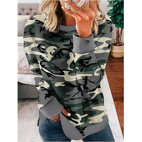 Women's Sweatshirt Pullover Camo / Camouflage Patchwork Print Casual Daily Sports 3D Print Sportswear Casual Clothing Apparel Hoodies Sweatshirts Loose Fit Green
Women's Sweatshirt Pullover Camo / Camouflage Patchwork Print Casual Daily Sports 3D Print Sportswear Casual Clothing Apparel Hoodies Sweatshirts Loose Fit Green