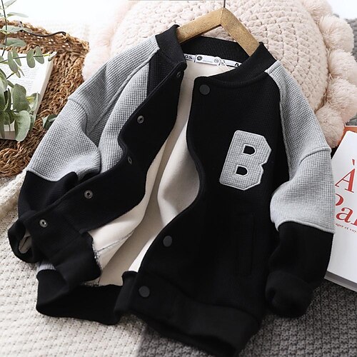 Kids Boys Coat Outerwear Letter Coat School Active Adorable Blue Gray Winter Fall 3-12 Years
Kids Boys Coat Outerwear Letter Coat School Active Adorable Blue Gray Winter Fall 3-12 Years