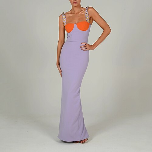 Women's Party Dress Sheath Dress Long Dress Maxi Dress Purple Pink Yellow Sleeveless Color Block Backless Winter Fall Autumn Spaghetti Strap Party Evening Party Wedding Guest Slim 2022 S M L
Women's Party Dress Sheath Dress Long Dress Maxi Dress Purple Pink Yellow Sleeveless Color Block Backless Winter Fall Autumn Spaghetti Strap Party Evening Party Wedding Guest Slim 2022 S M L