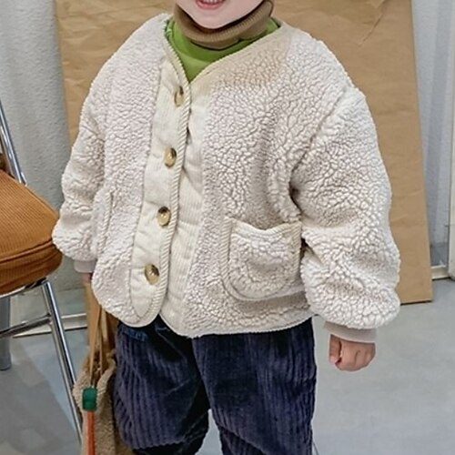 Kids Girls' Coat Outerwear Plain Long Sleeve Coat Daily Cotton Active Cute Beige Winter 2-6 Years
Kids Girls' Coat Outerwear Plain Long Sleeve Coat Daily Cotton Active Cute Beige Winter 2-6 Years