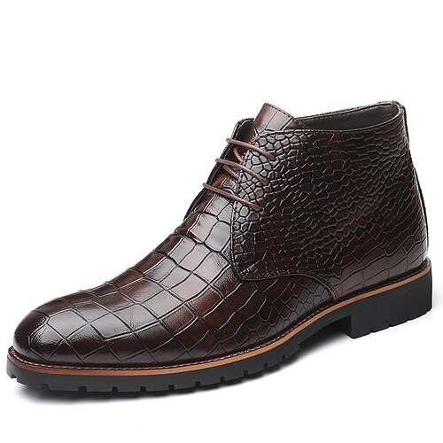 Men's Boots Retro Casual Daily Walking Shoes PU Mid-Calf Boots Dark Brown Black Yellow Fall Winter
Men's Boots Retro Casual Daily Walking Shoes PU Mid-Calf Boots Dark Brown Black Yellow Fall Winter