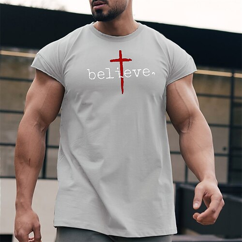 Men's Unisex T shirt Tee Letter Graphic Prints Crew Neck Gray Outdoor Street Short Sleeve Print Clothing Apparel Sports Designer Casual Big and Tall / Summer / Summer
Men's Unisex T shirt Tee Letter Graphic Prints Crew Neck Gray Outdoor Street Short Sleeve Print Clothing Apparel Sports Designer Casual Big and Tall / Summer / Summer