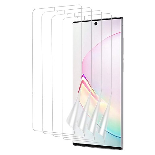 4 Pack Screen Protector Compatible with Samsung Galaxy Note 10 Plus Soft TPU Film Support Fingerprint Sensor
4 Pack Screen Protector Compatible with Samsung Galaxy Note 10 Plus Soft TPU Film Support Fingerprint Sensor