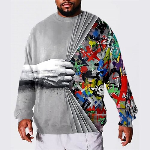 Men's Plus Size Sweatshirt Big and Tall Color Block Crew Neck Long Sleeve Spring & Fall Basic Designer Plus Size Casual Daily Sports Tops
Men's Plus Size Sweatshirt Big and Tall Color Block Crew Neck Long Sleeve Spring & Fall Basic Designer Plus Size Casual Daily Sports Tops